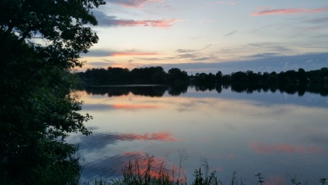 Wambachsee Sonnenuntergang Wambachsee Sonnenuntergang mit Spiegelung