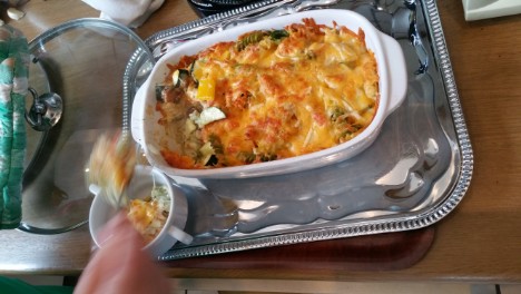 Vegetarisches Auch ein vegetarisches Gericht war dabei
