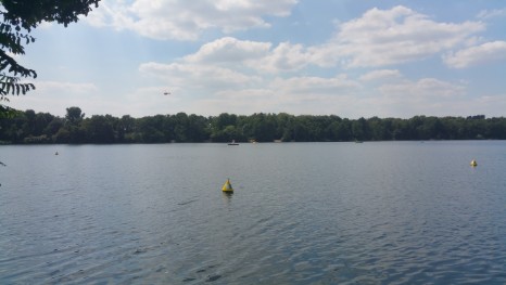 Wambachsee Neue Bojen Blick auf den See und die neuen Bojen