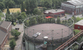 Gasometer von oben gesehen